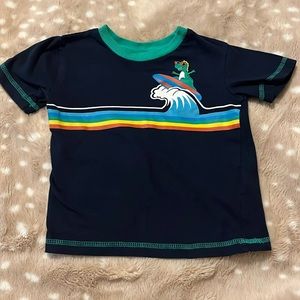 Mick Mack LTD surfing T-Rex dinosaur t-shirt size 24 months
